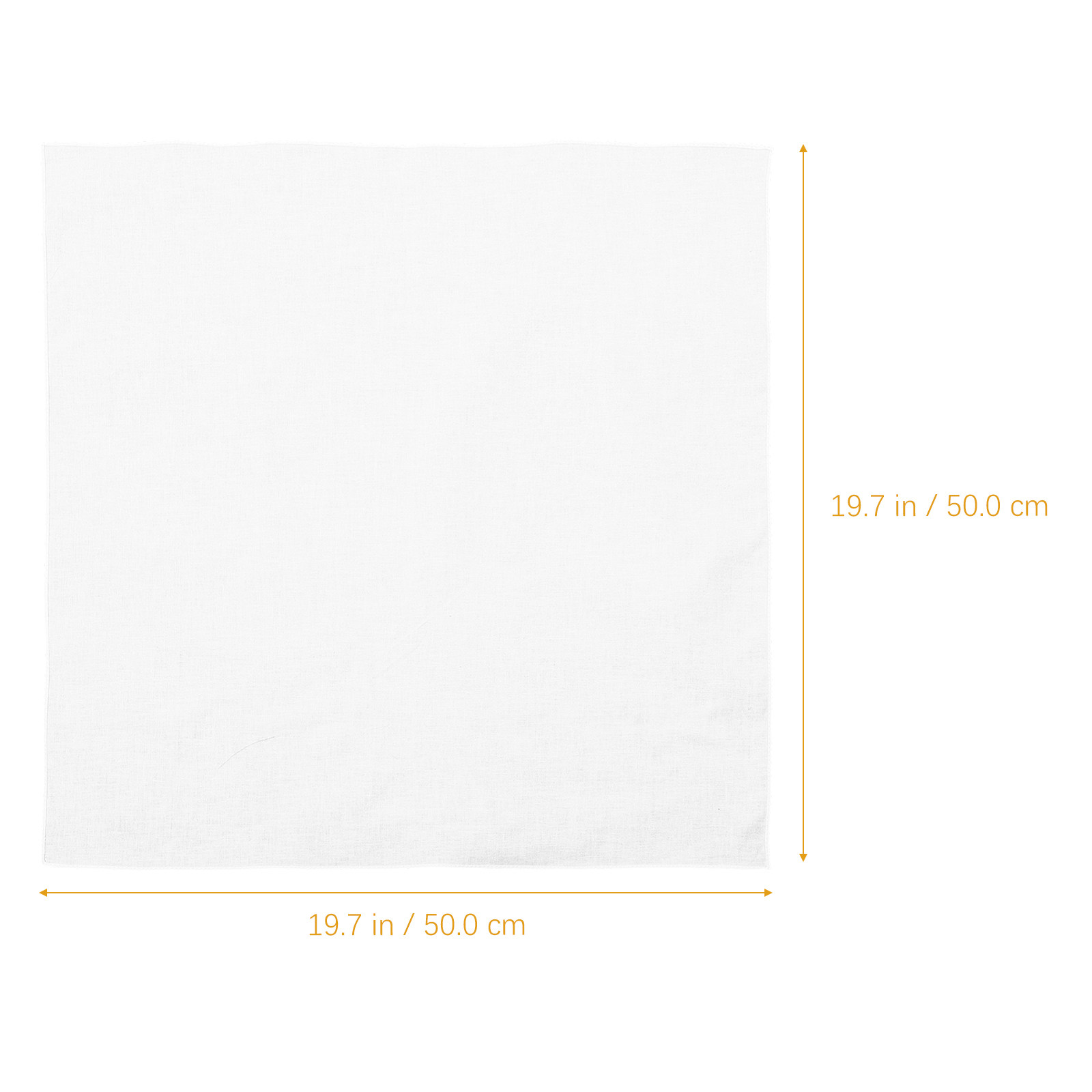 White Cotton Handkerchief Squa - Bandana Blank White recensie en prijs