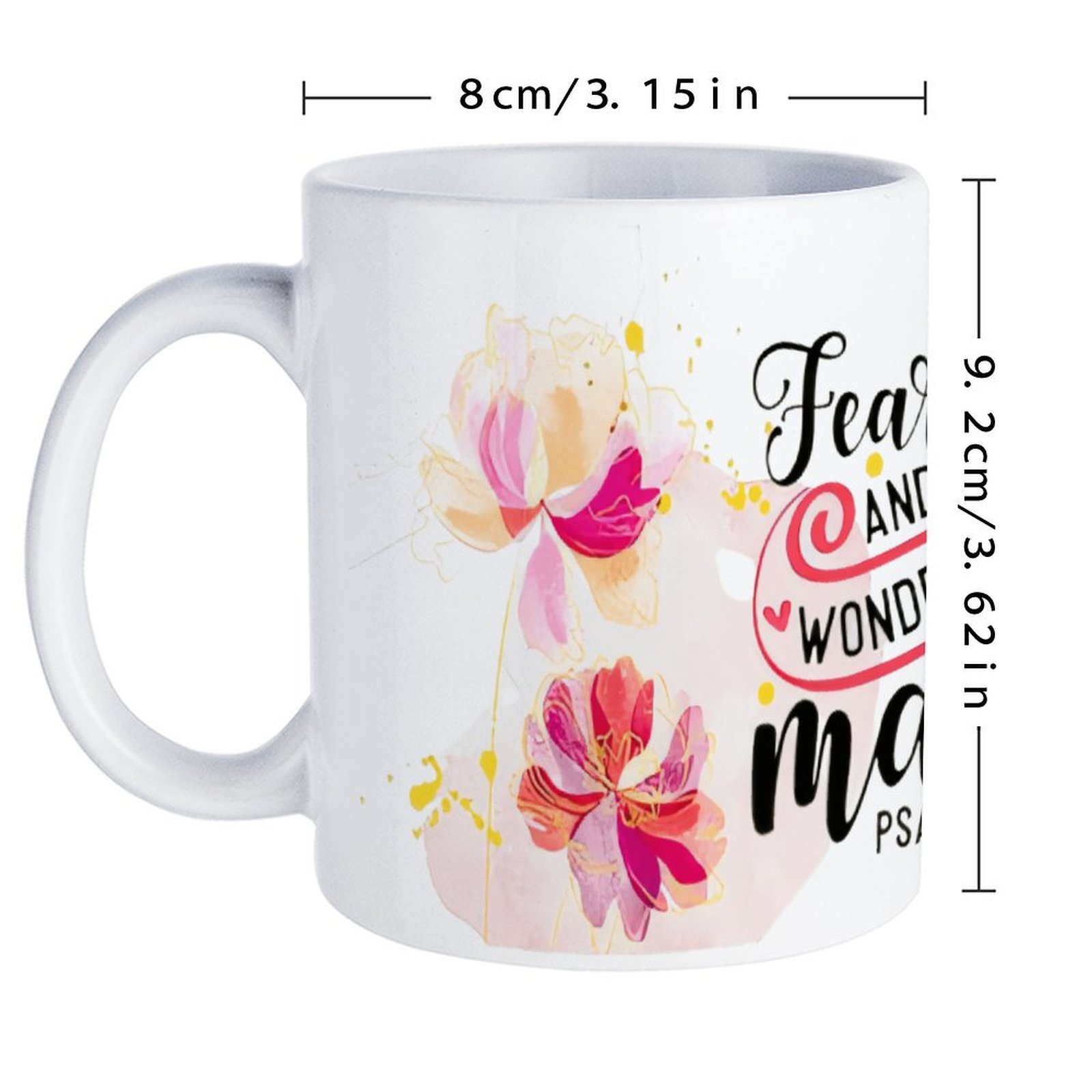 Fearfully And Wonderfully Made - Sublimation Mug White recensie en prijs