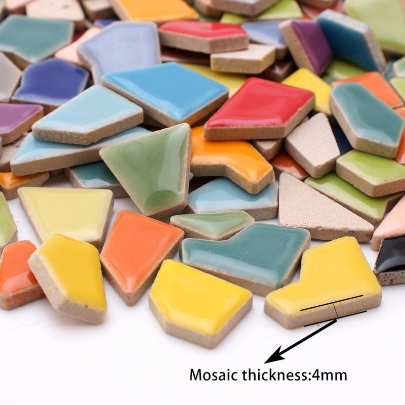 100g Randomly Mixed Colors DIY - Ceramic Tile Blank recensie en prijs