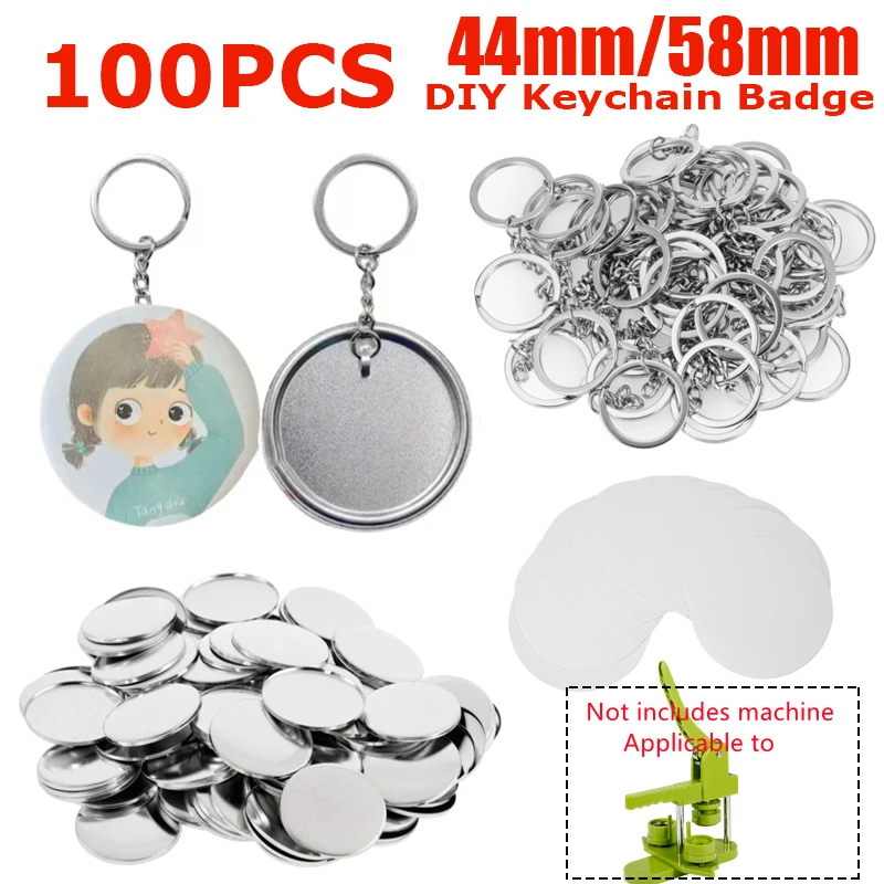 100PCS Blank Plastic/Metal But - Button Badge Blank recensie en prijs