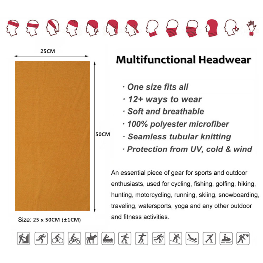 55 Solid Colors Outdoor Sports - Bandana Blank White recensie en prijs