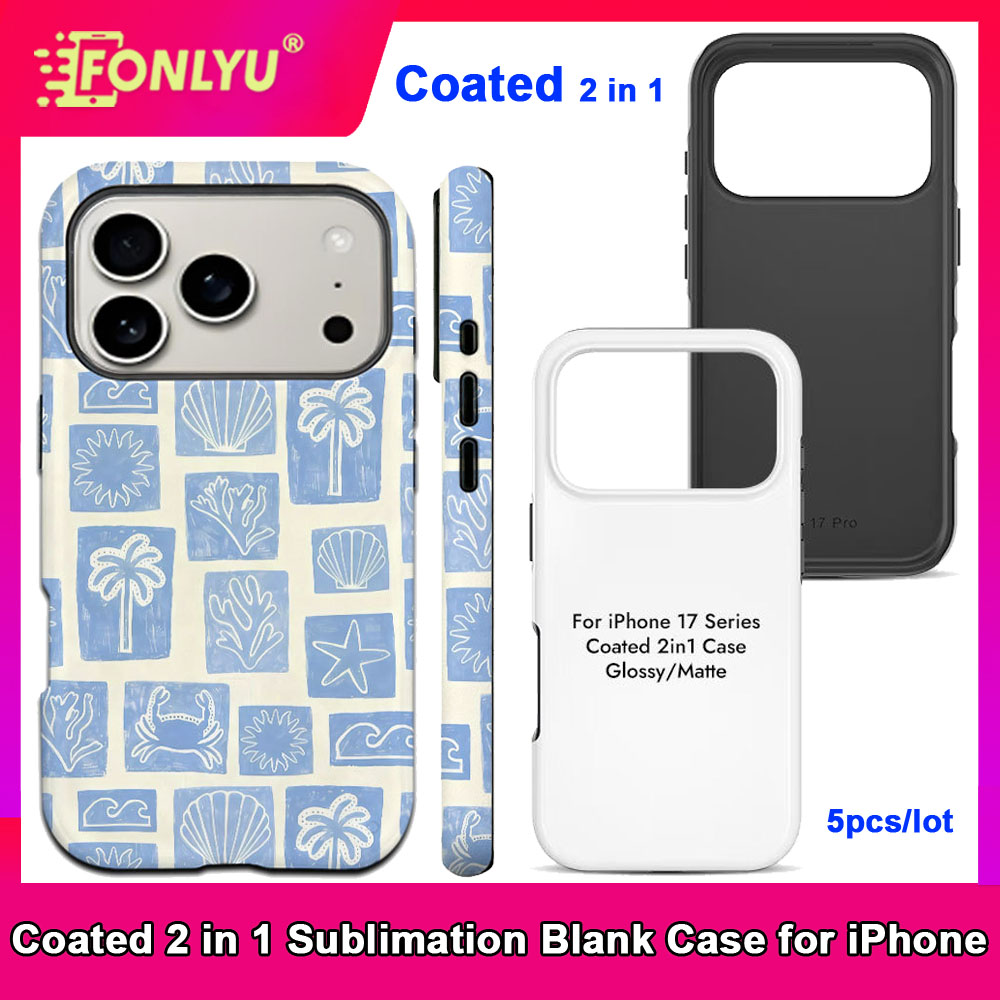 FONLYU 5pcs Coated 2 in 1 Blan - Phone Case Blank Print recensie en prijs