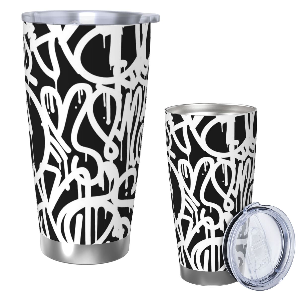 Black And White Graffiti Stain - Tumbler 20Oz White recensie en prijs