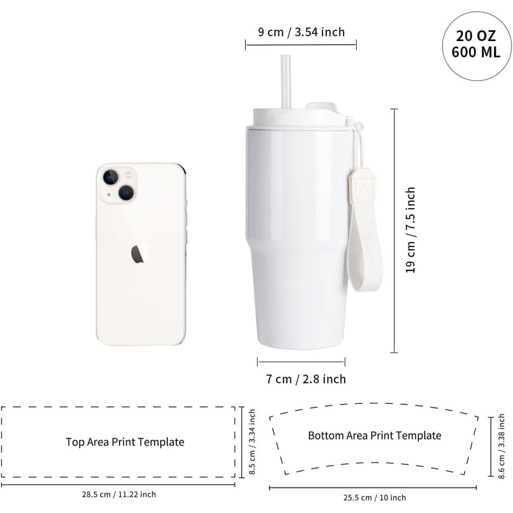 20 oz White Sublimation Tumble - Tumbler 20Oz White recensie en prijs