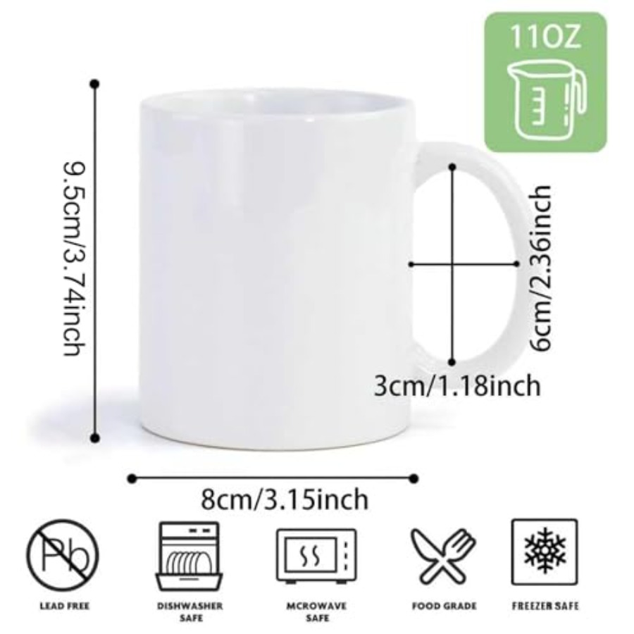 36pcs Sublimation Mugs 11oz Wh - Sublimation Mug White recensie en prijs