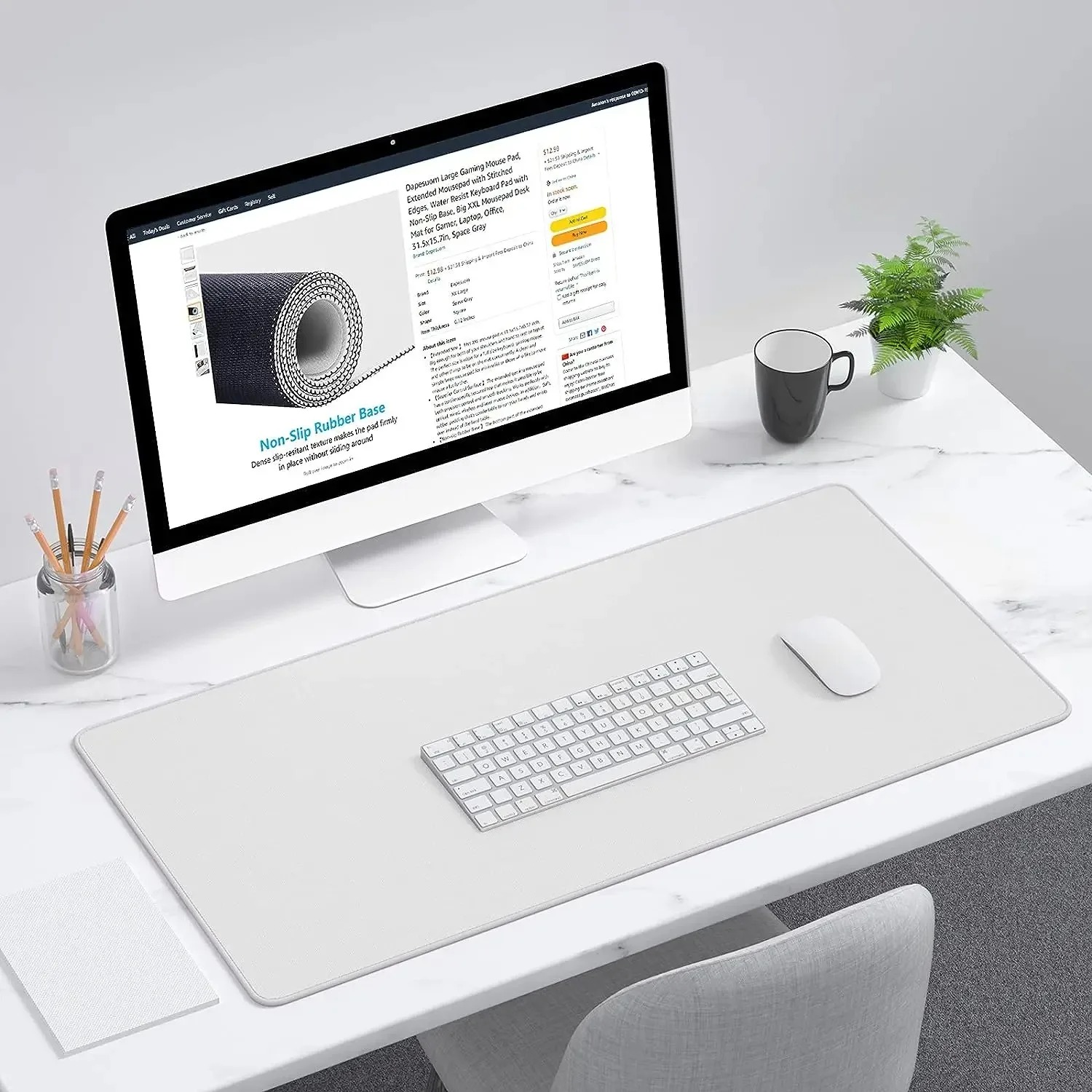 Solid Color White Durable Rubb - Mouse Pad Blank Sublimation recensie en prijs