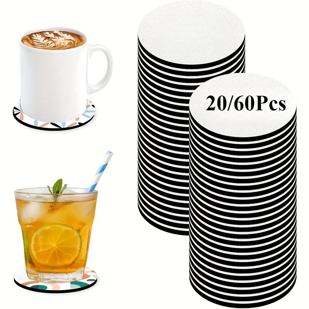 20/60pcs Coasters, Blank Heat- - Coaster Sublimation Blank recensie en prijs