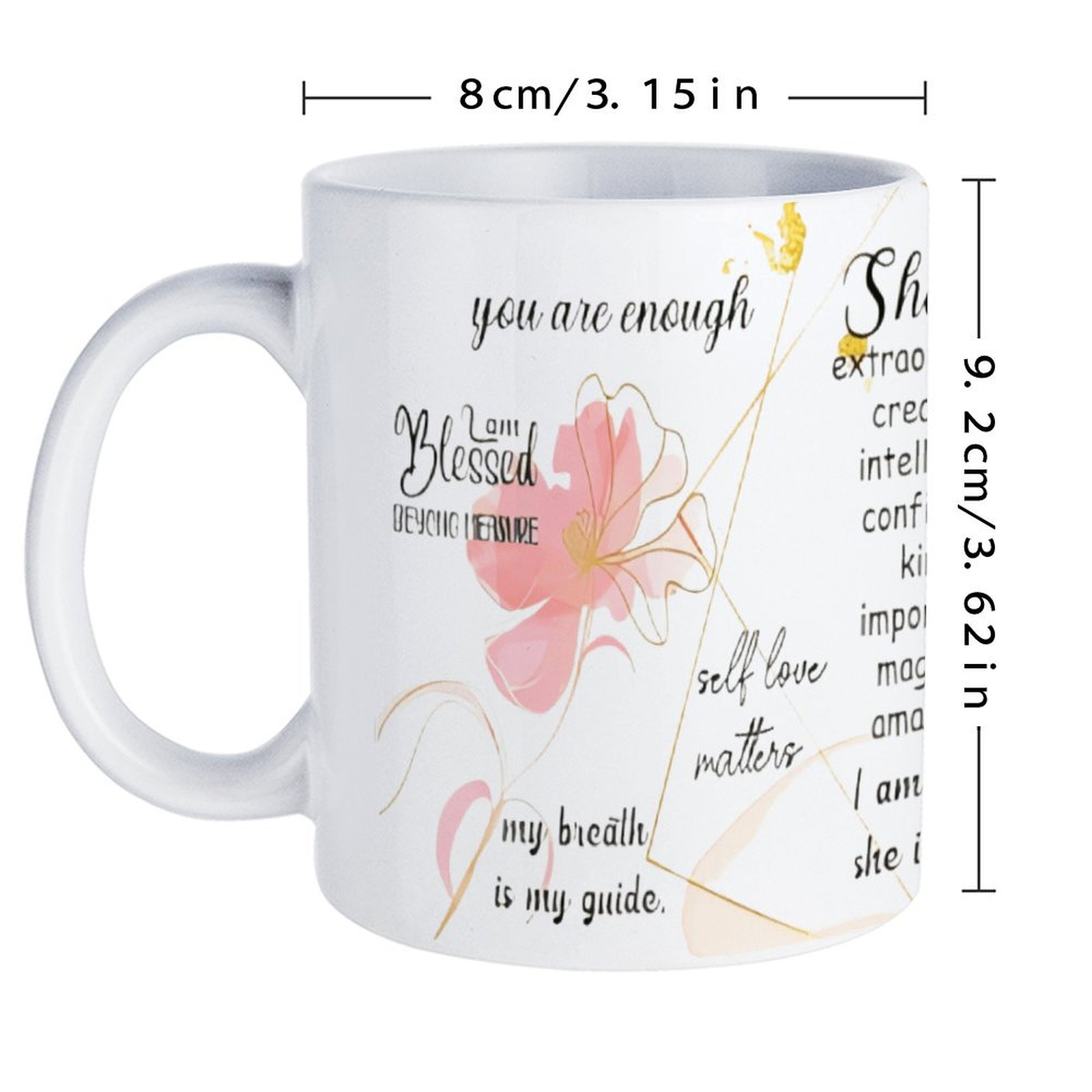 A Poster With A Quote About Sh - Sublimation Mug White recensie en prijs
