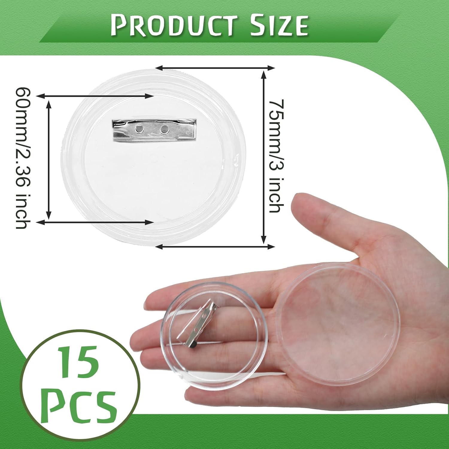 15 Pcs 3 Inch Blank Button Pin - Button Badge Blank recensie en prijs