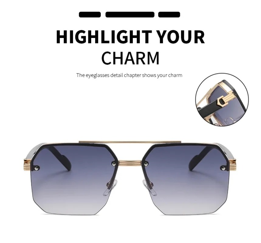 Men's Metal Sunglasses Square  - Metal Photo Panel recensie en prijs