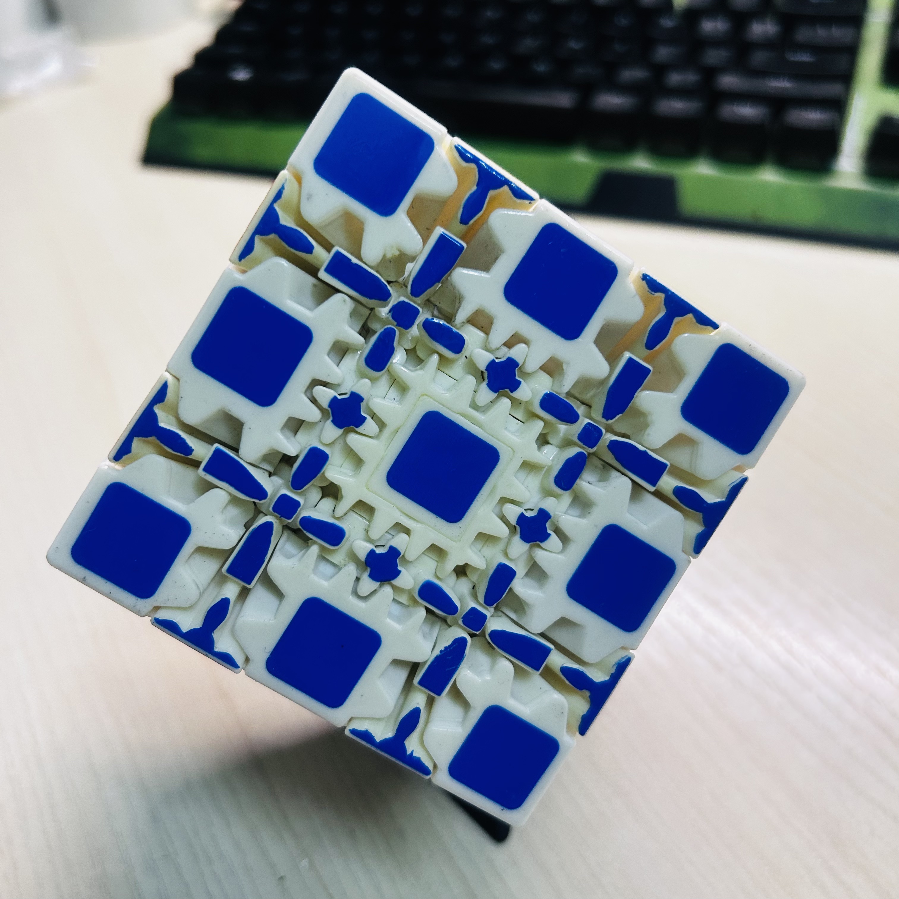 Collection Cube 5x5 Gear Cube  - Puzzle Blank White recensie en prijs