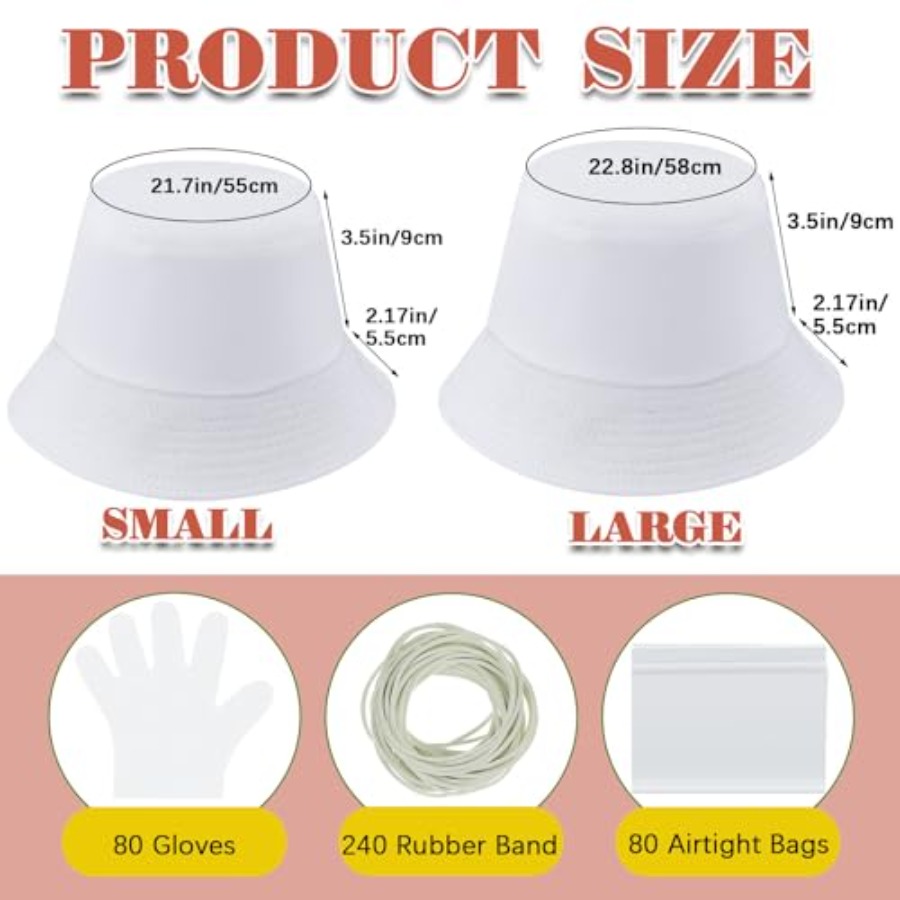 White cotton bucket hat for ti - Hat Sublimation Blank recensie en prijs