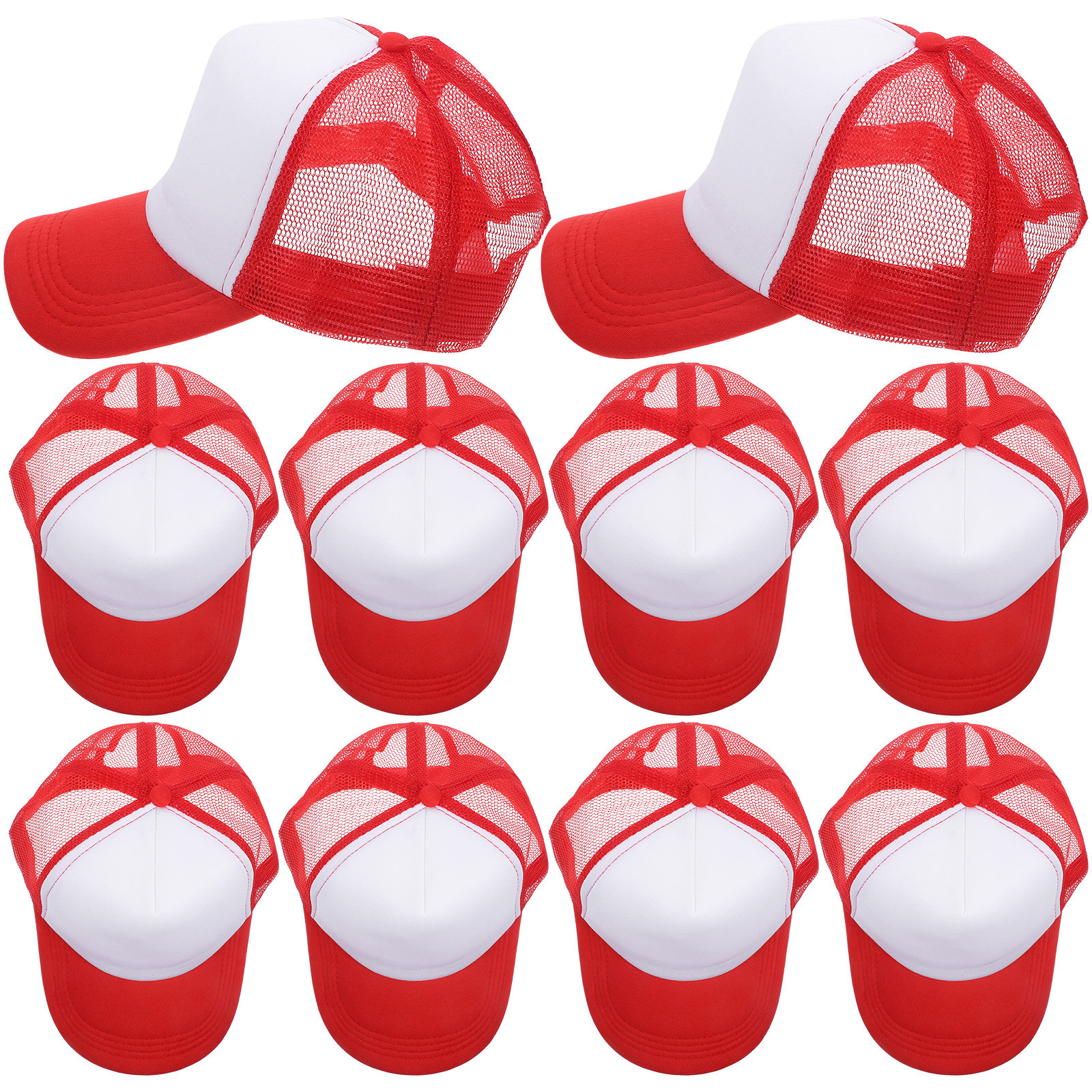 10Pcs DIY Blank Mesh Baseball  - Hat Sublimation Blank recensie en prijs