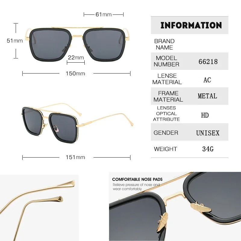 Steam Punk Tony Stark Sunglass - Metal Photo Panel recensie en prijs